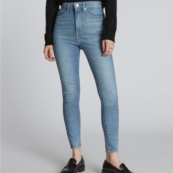 Womans‎ EVERLANE The Way-High Skinny Blue Jean Size 28 Organic Cotton - Picture 2 of 8